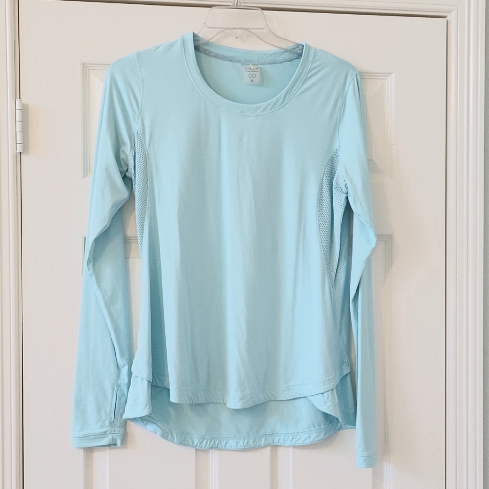 CALIA by Carrie Underwood Baby Blue Long Sleeve Top Size XL